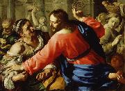 Bernardino Mei Christ Cleansing the Temple France oil painting artist